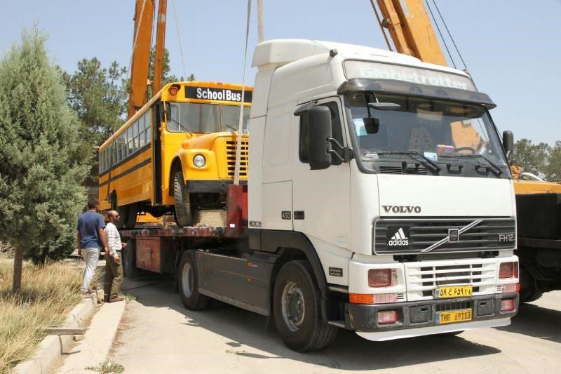 Old bus transfer to Abadan Museum