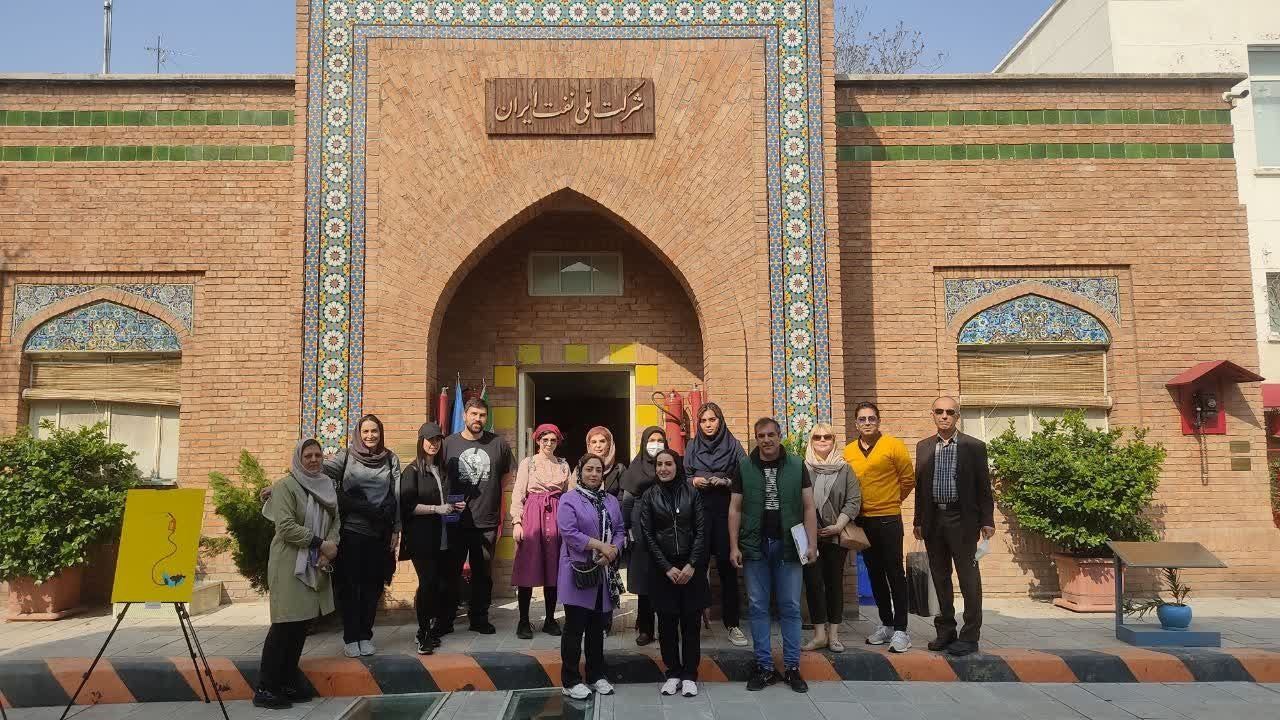 Tourists visit the darvazeh dowlat gas station museum of Tehran