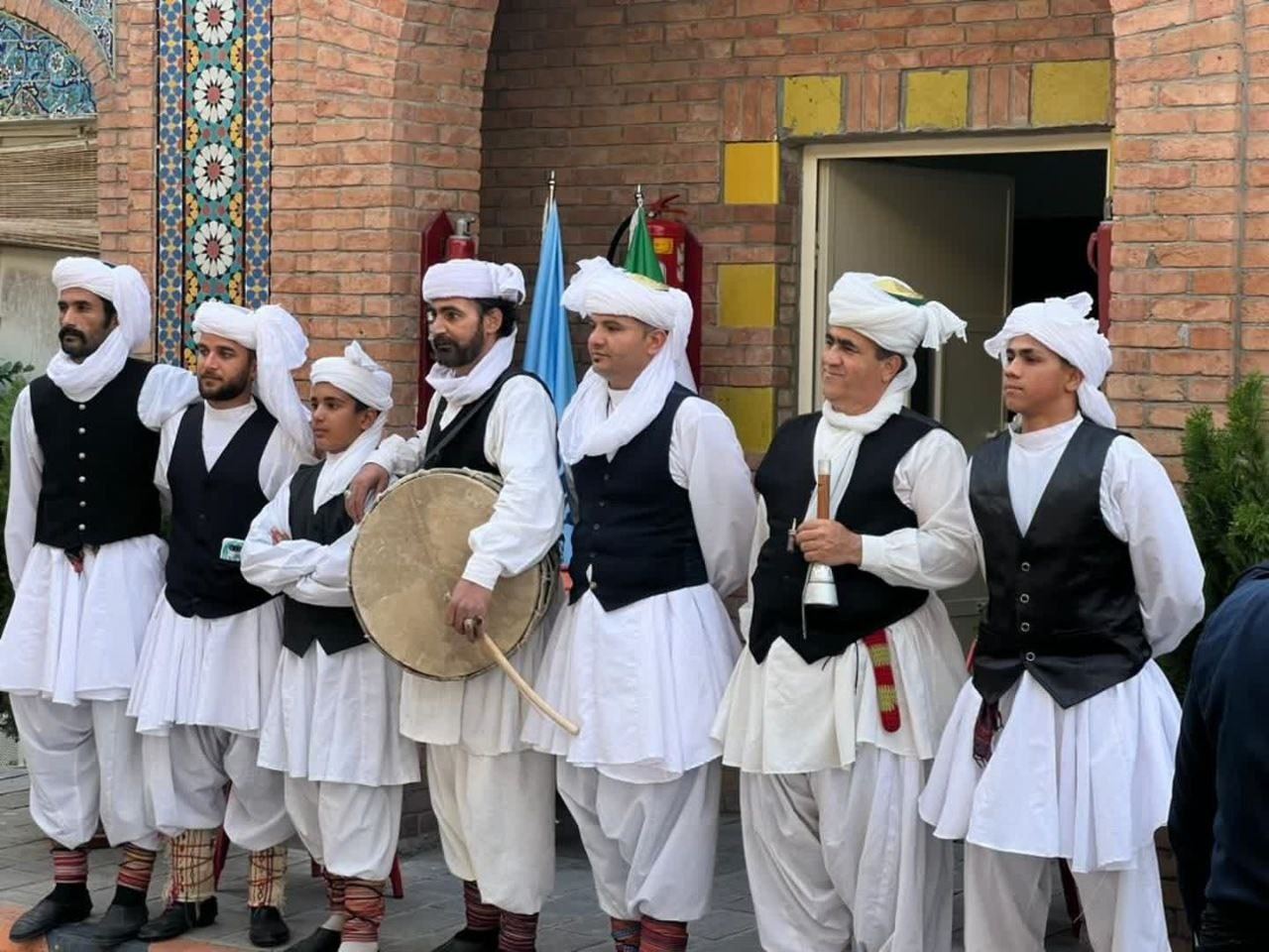 Holding traditional ritual in Darvazeh dowlat museum