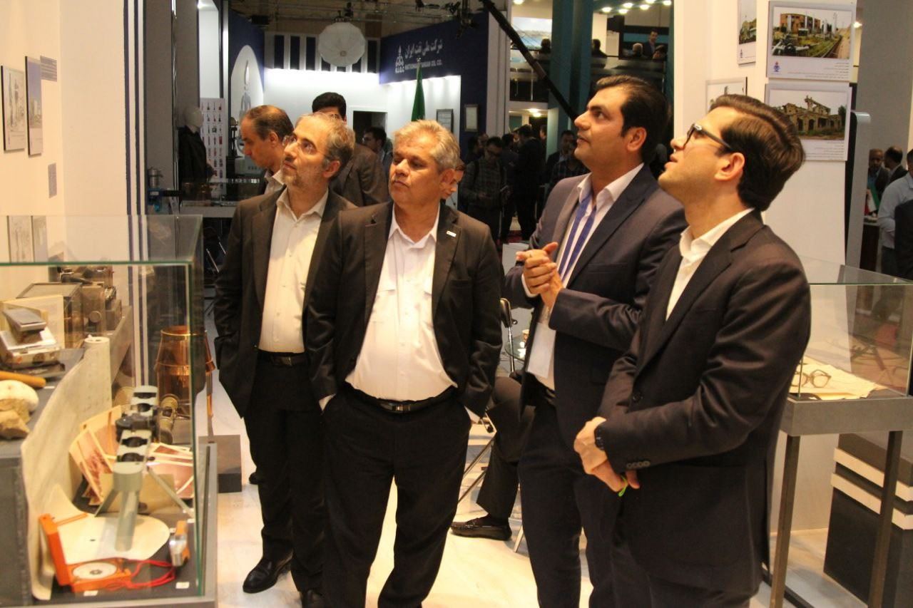 The visit of the CEO of Petropars Group to the booth of the management of the Museums and Documents Center of the Oil Industry